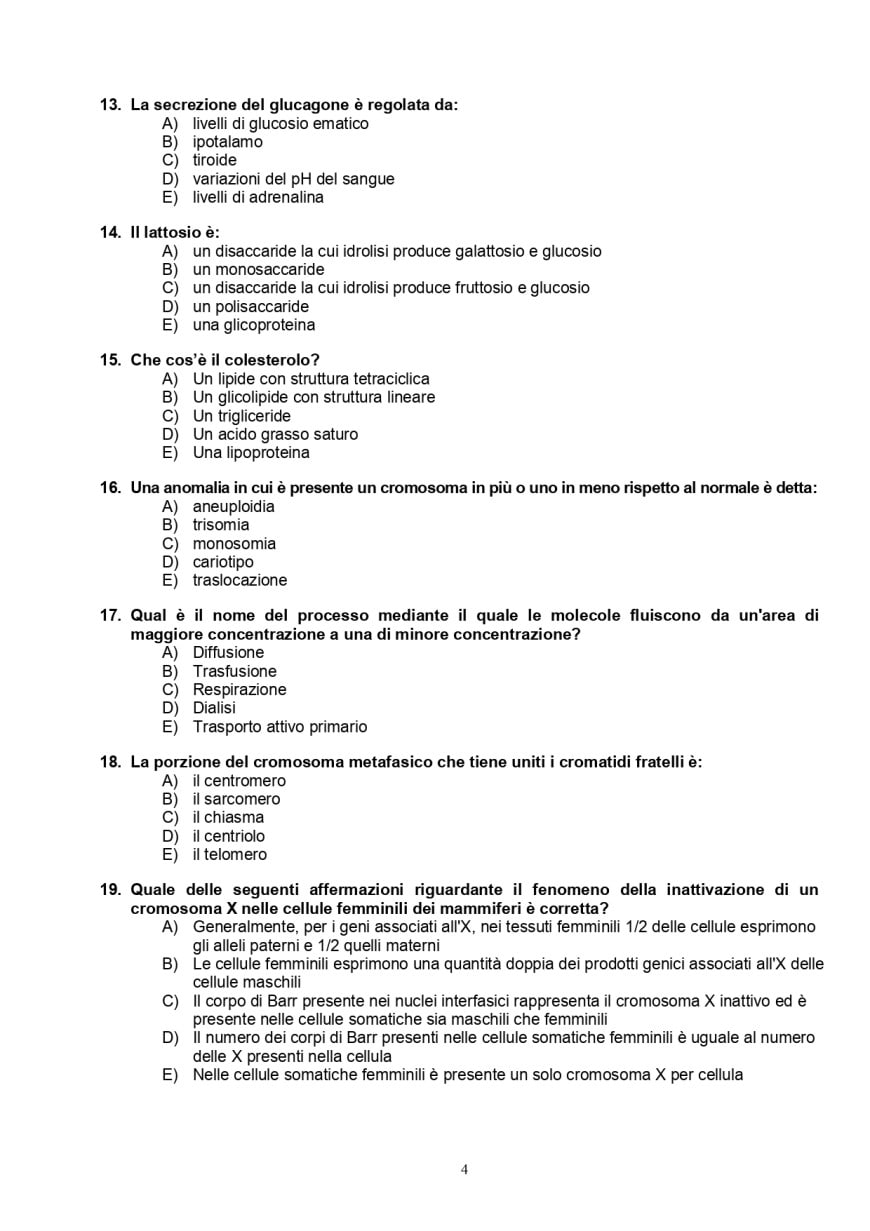 Soluzioni test medicina 2024 prova di maggio Domande e soluzioni test medicina 2024